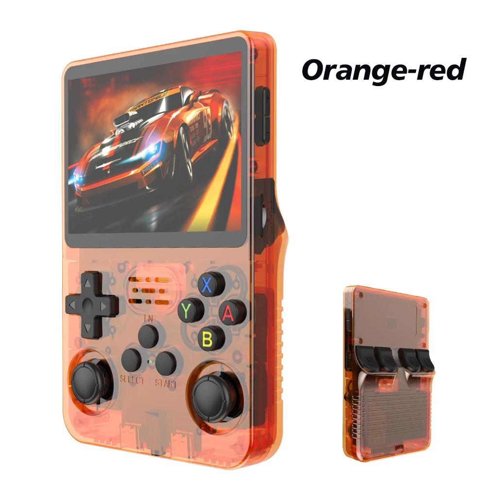 Open Source R36S Retro Handheld Video Game Console Linux System 3.5 Inch IPS Screen Portable Pocket Video Player R35S 64GB Games