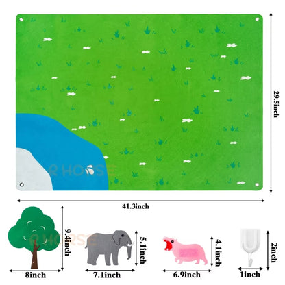 Felt Board Stories Set Montessori Ocean Farm Insect Animal Family Interactive Preschool Early Learning Toddlers Toys for Child