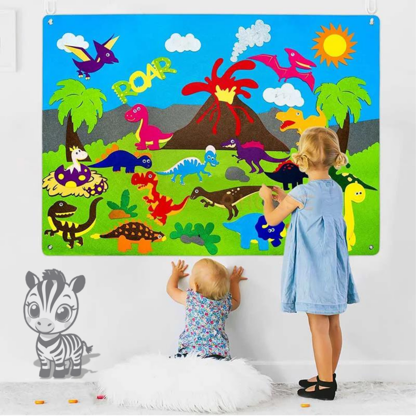 Felt Board Stories Set Montessori Ocean Farm Insect Animal Family Interactive Preschool Early Learning Toddlers Toys for Child