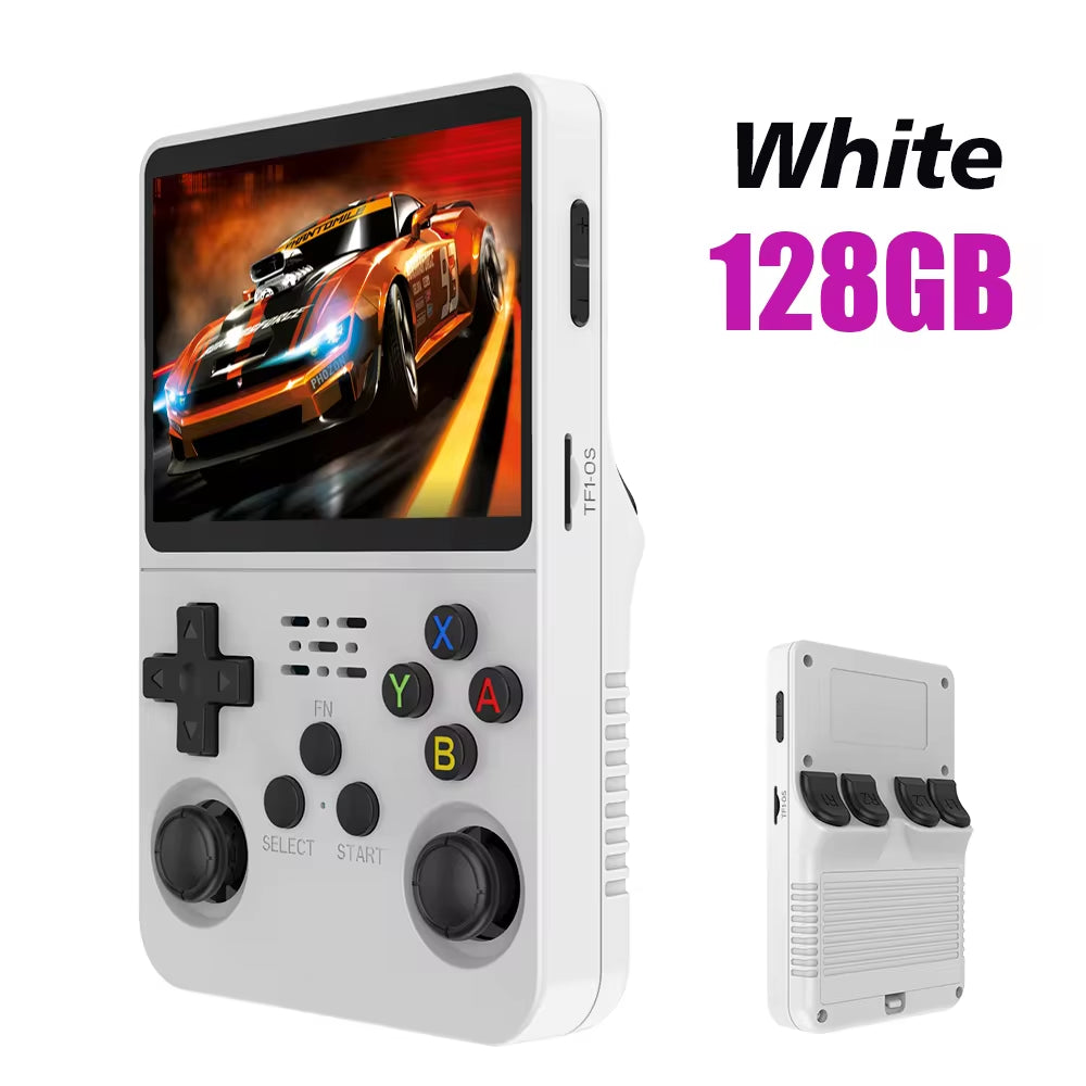 Open Source R36S Retro Handheld Video Game Console Linux System 3.5 Inch IPS Screen Portable Pocket Video Player R35S 64GB Games